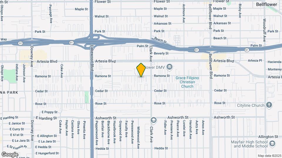 9318-9324 1/2 Ramona St Map and Location Details