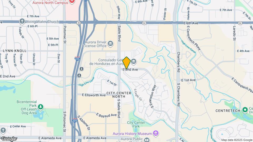 14602 E 2nd Ave Map and Location Details