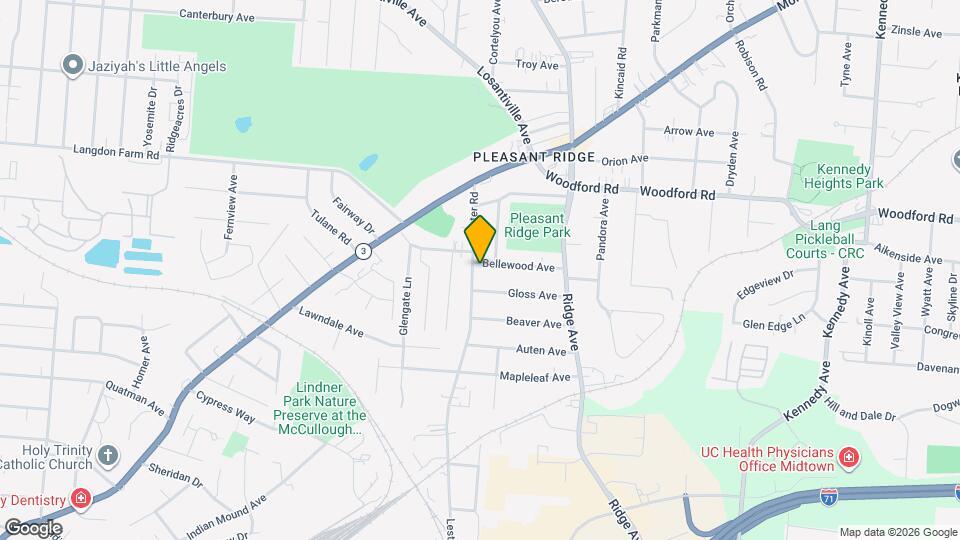 3105 Bellewood Ave, Unit #3 Map and Location Details