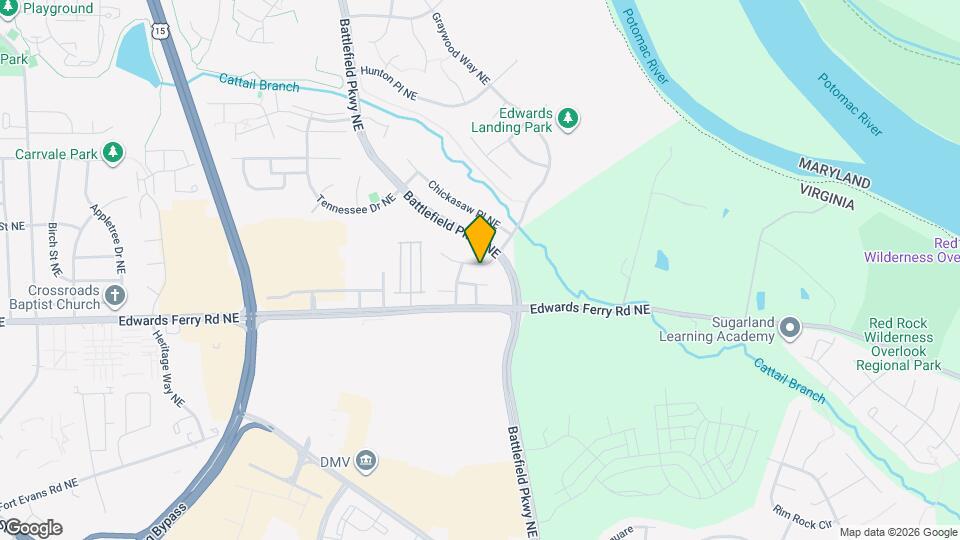 1511 Artillery Terrace NE Map and Location Details