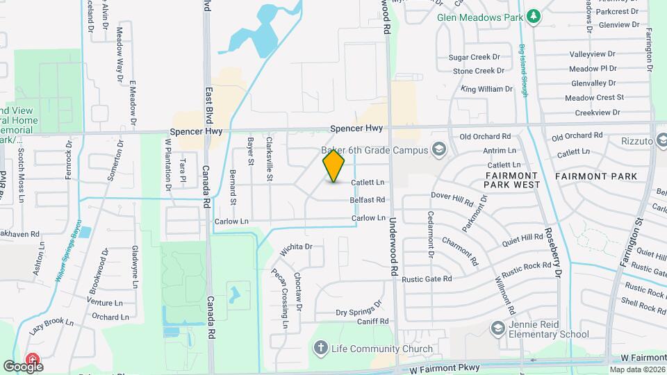 9514 Catlett Ln Map and Location Details
