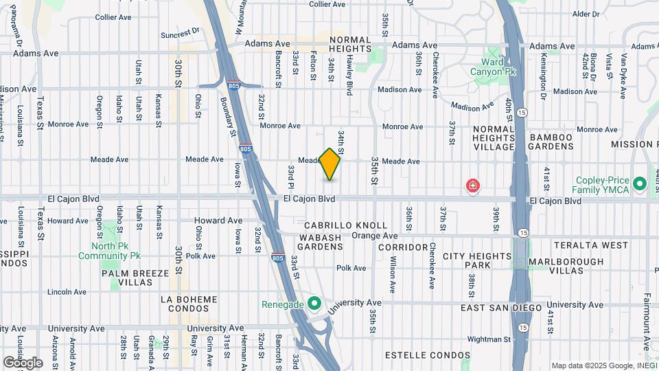 4325 Felton St Mapa y Detalles de la Ubicación