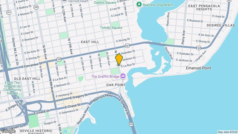 1702 E La Rua St Map and Location Details