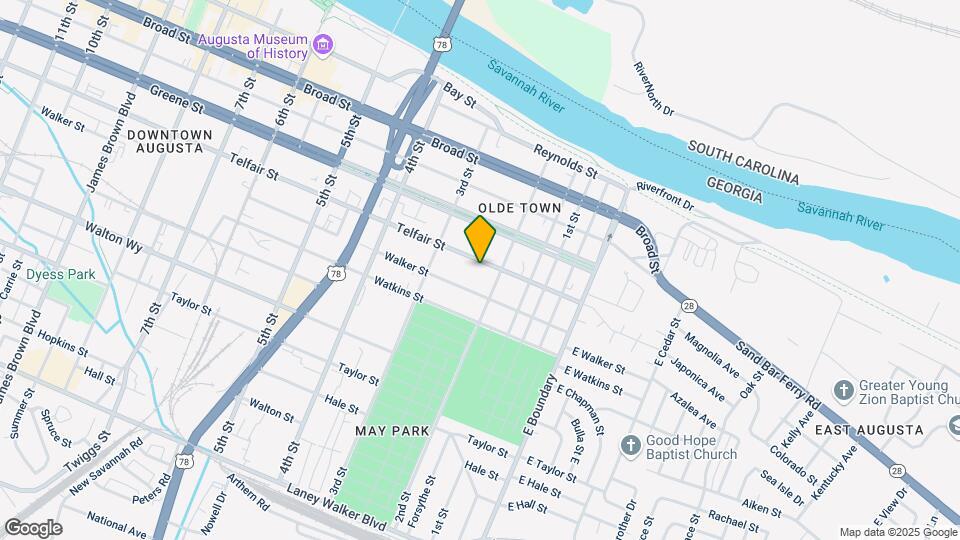 222 Telfair St Map and Location Details