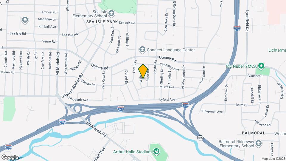 1618 Willey St Map and Location Details