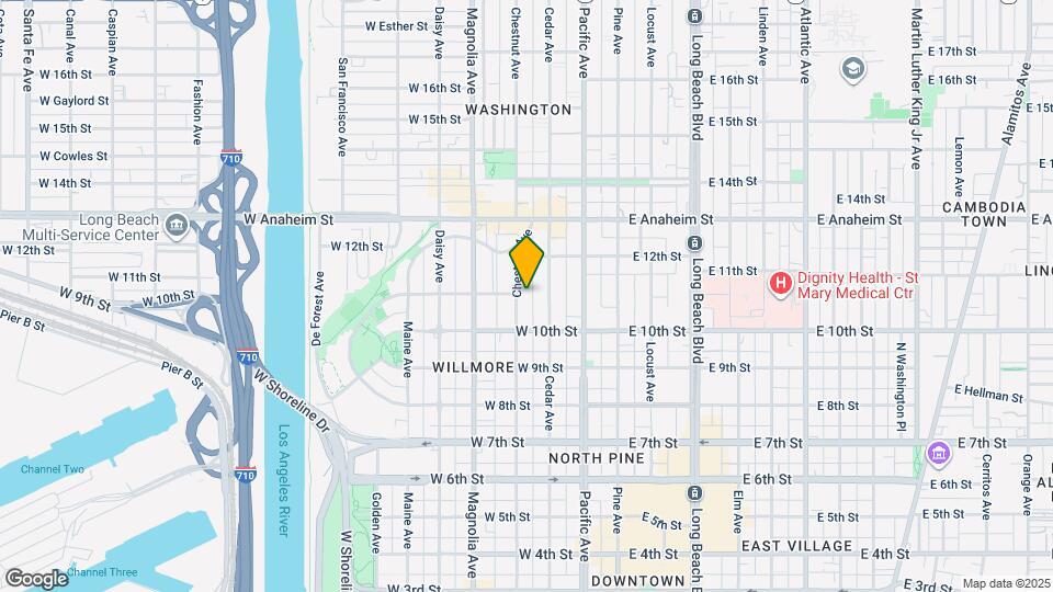 1058 Chestnut Ave Map and Location Details