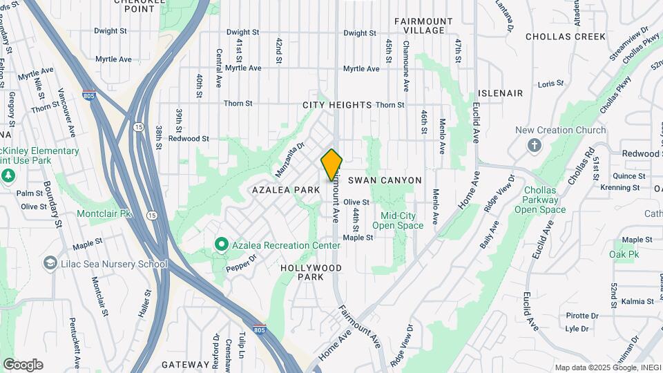 2842 Fairmount Ave Map and Location Details