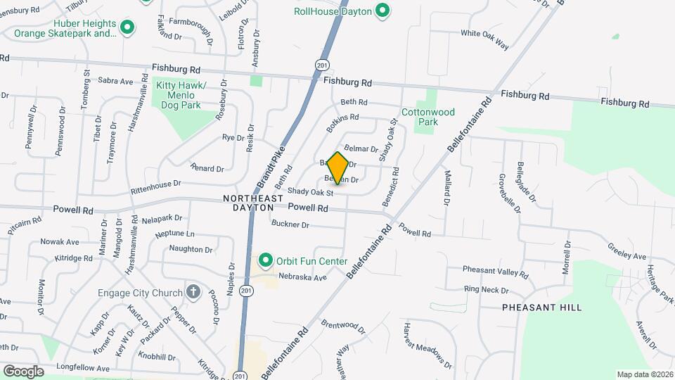 5581 Shady Oak St Map and Location Details