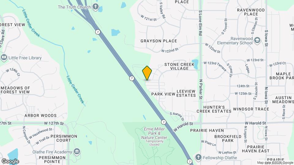 22164 W 124th Terrace Mapa y Detalles de la Ubicación