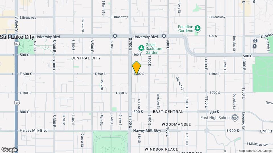 726 E 600 S Map and Location Details