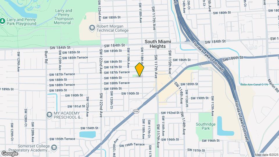 11820 SW 188th St Map and Location Details