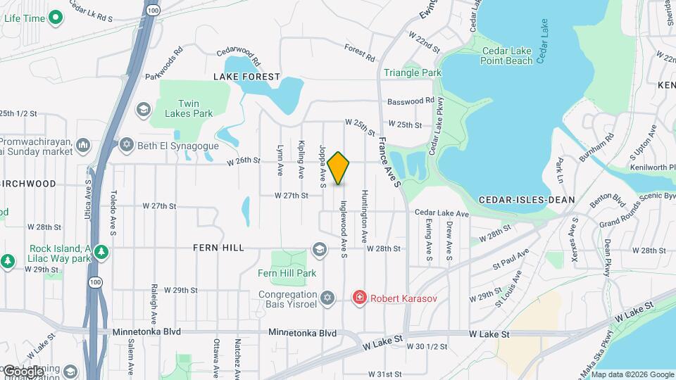 2640 Inglewood Ave S Map and Location Details
