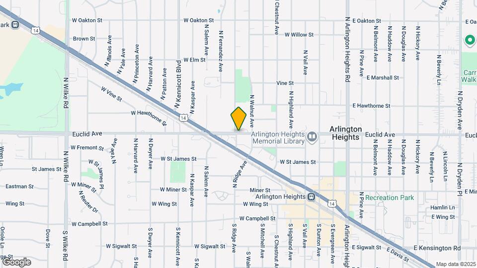 551 W Euclid Ave Map and Location Details