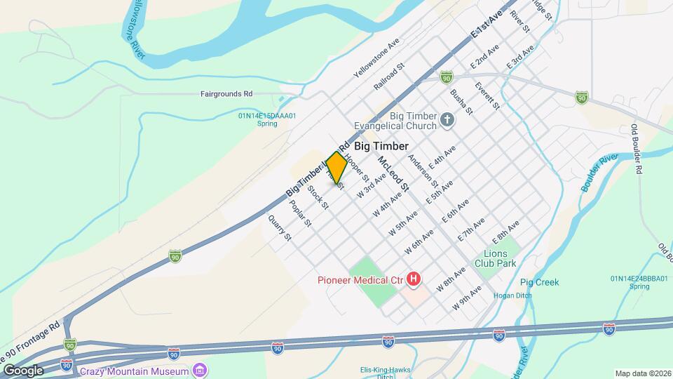 301 W 2nd Ave Map and Location Details