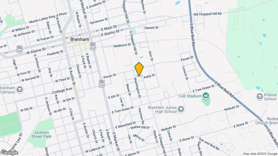 1009 Washington St Map and Location Details