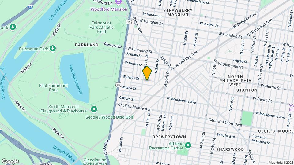 3036 W Berks St Map and Location Details