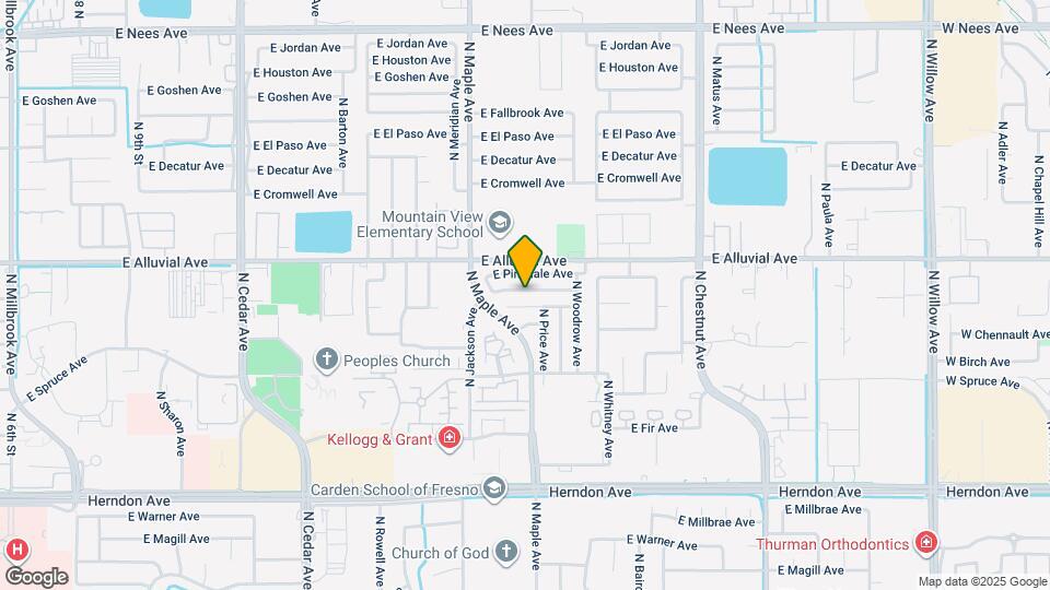 2115 E Minarets Ave Map and Location Details