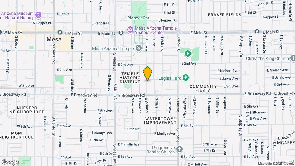 315 S Hobson Mapa y Detalles de la Ubicación