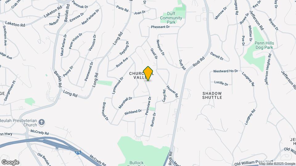 317 Pennview Dr Map and Location Details