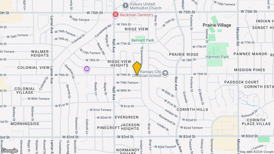 5205 W 79th St Map and Location Details