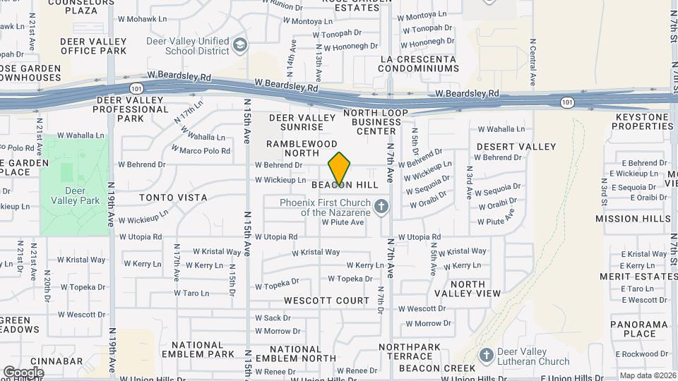 1010 W Sequoia Dr Map and Location Details