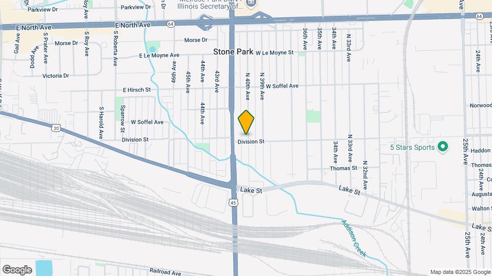 1600 N 40th Ave Map and Location Details