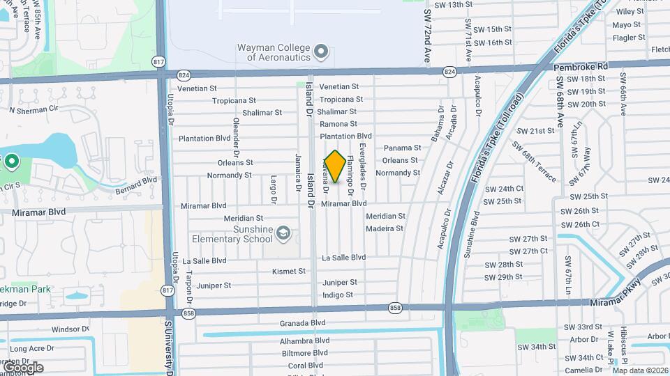 2400 Gulfstream Dr Map and Location Details