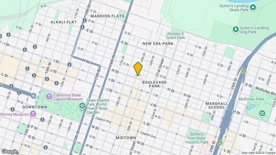 1903 H St, Unit 1903 Map and Location Details