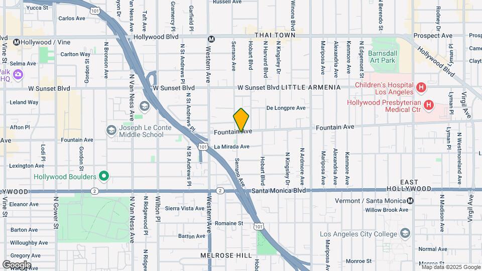 5350 Fountain Ave Map and Location Details