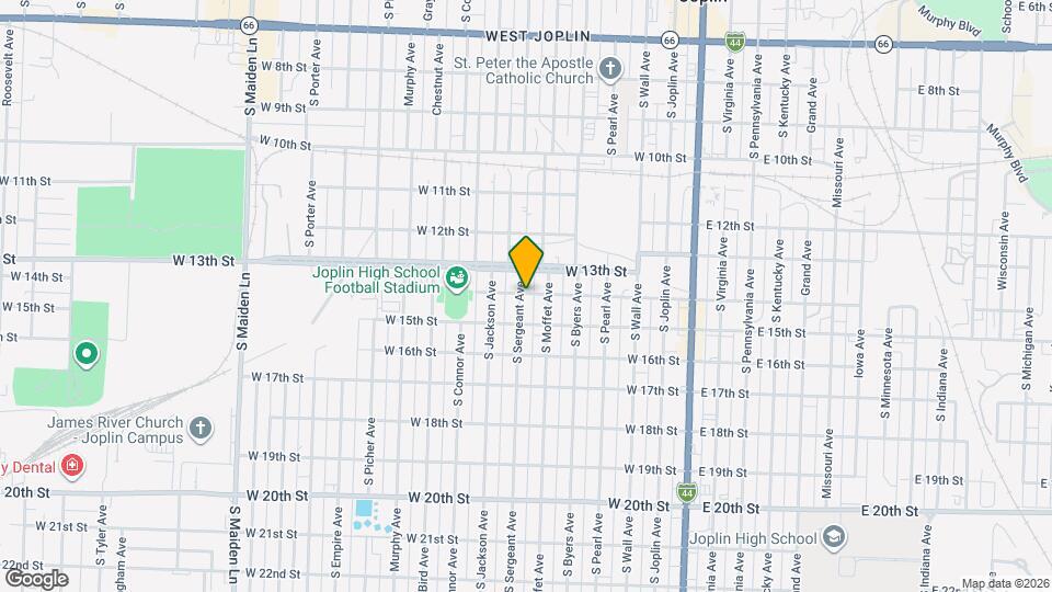 1401 1/2 S Sergeant Ave Map and Location Details