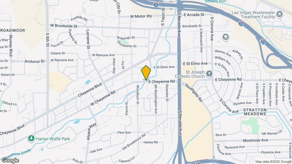 600 W Cheyenne Rd Map and Location Details