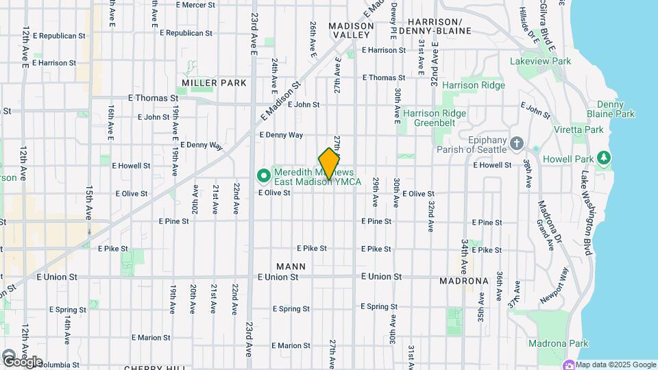 1707 27th Ave, Unit B Map and Location Details