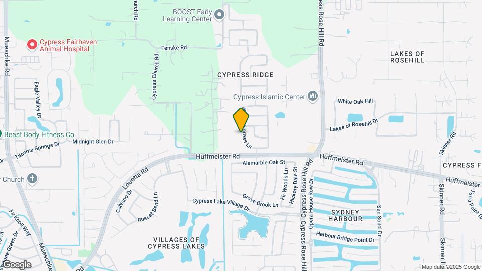 15819 Kings Cypress Ln Map and Location Details