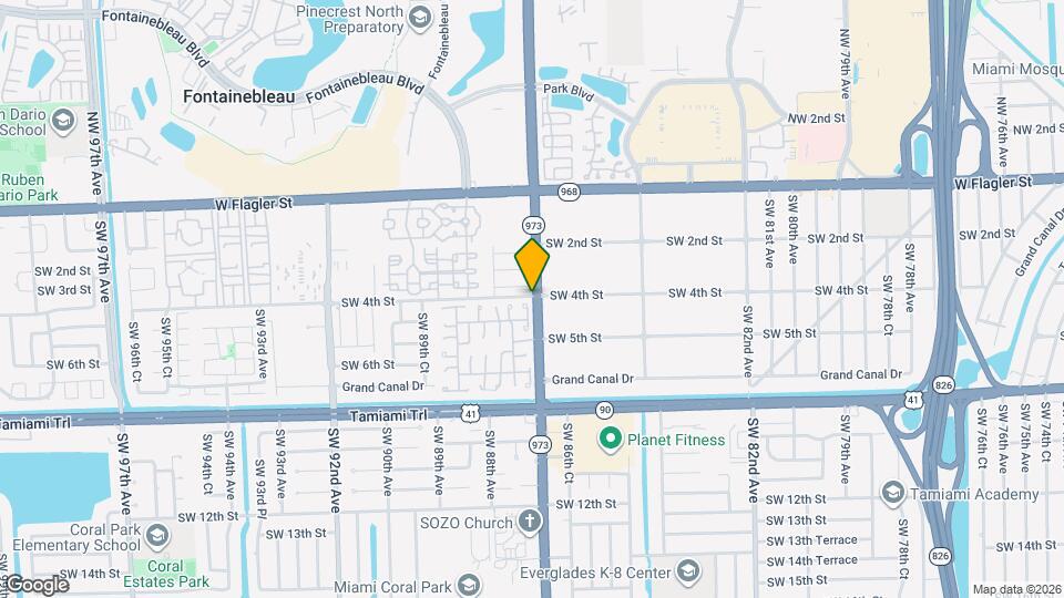 421 SW 87th Ct Map and Location Details