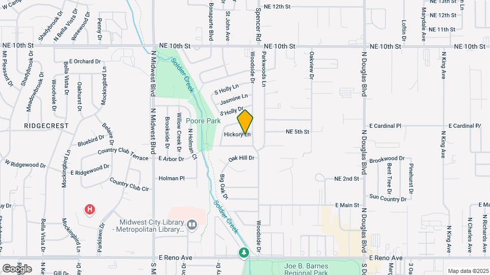 1108 Hickory Ln Map and Location Details