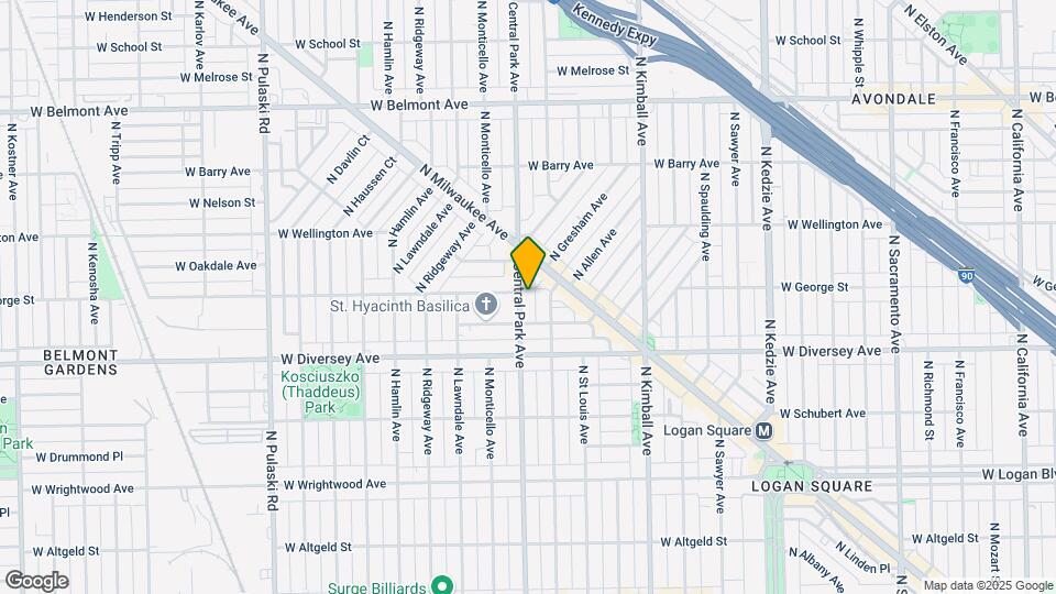 2857 N Central Park Ave Map and Location Details
