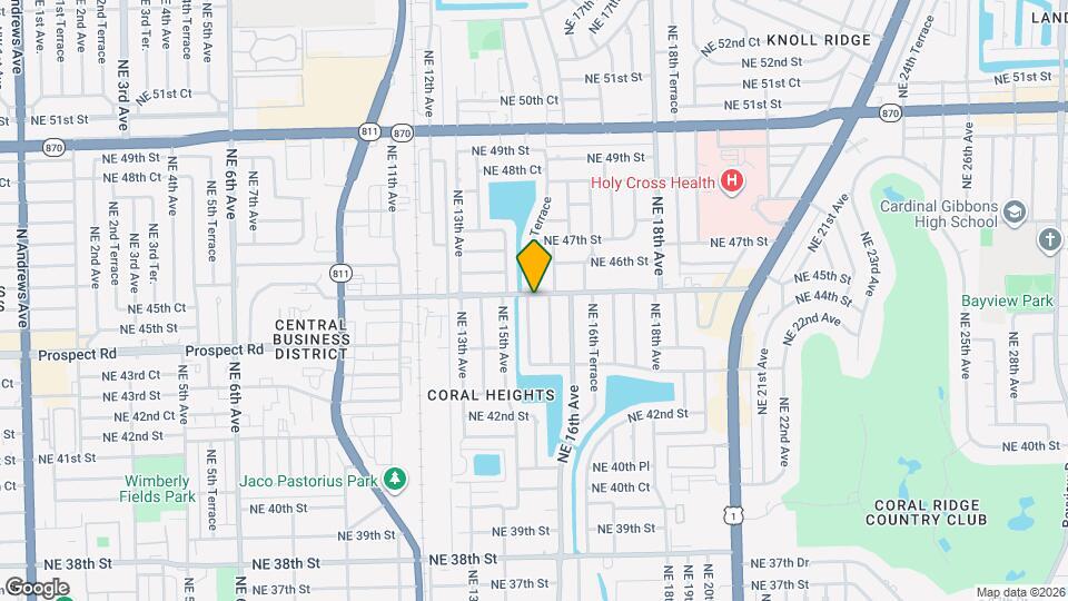 1546 NE 45th St, Unit 1 Mapa y Detalles de la Ubicación