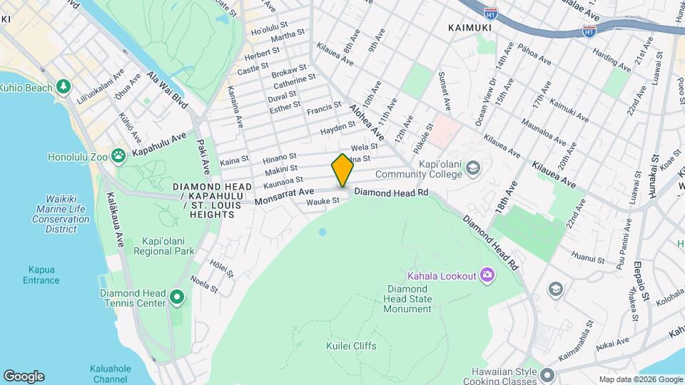 3341 Monsarrat Ave Map and Location Details