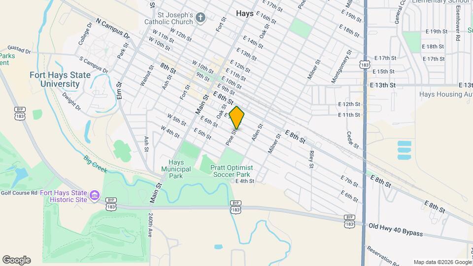 301 E 6th St, Unit Downstairs Apartment #2 Map and Location Details