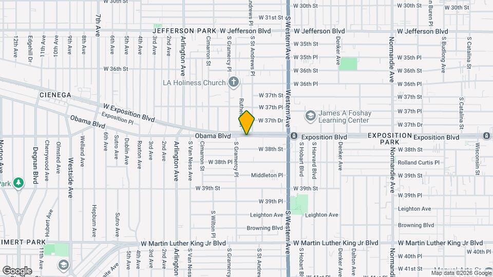 1742 Exposition Blvd Mapa y Detalles de la Ubicación