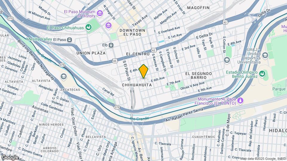 711 S Mesa St Map and Location Details