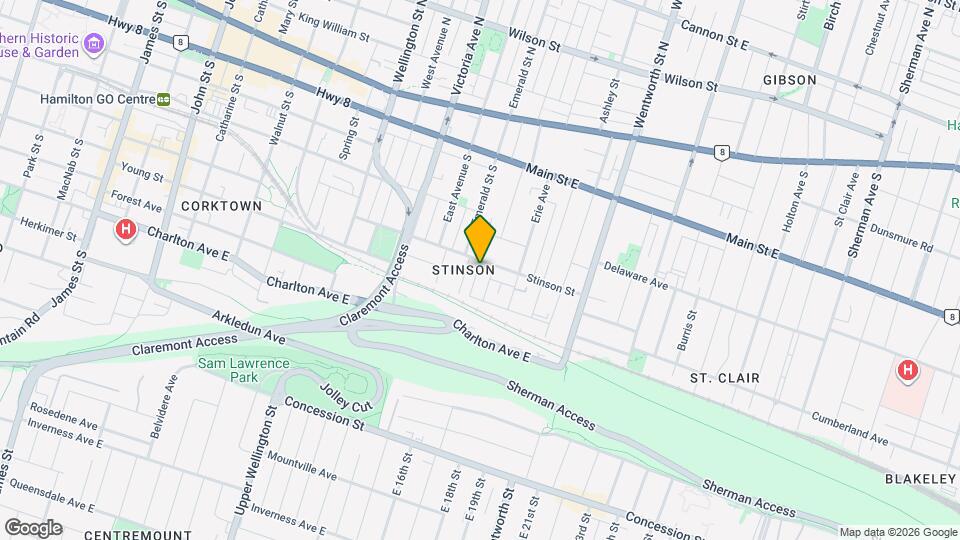 134 Stinson St Map and Location Details