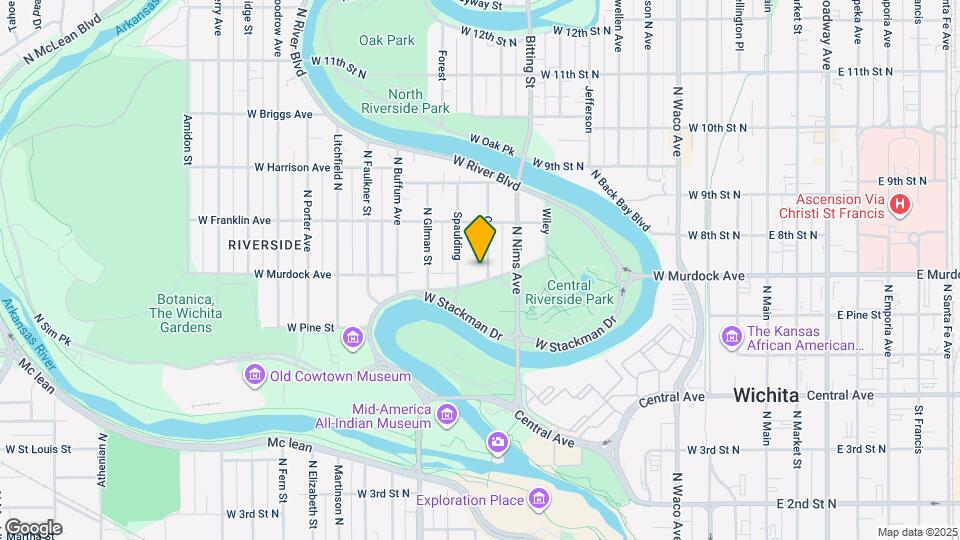 807 N Carter St Map and Location Details