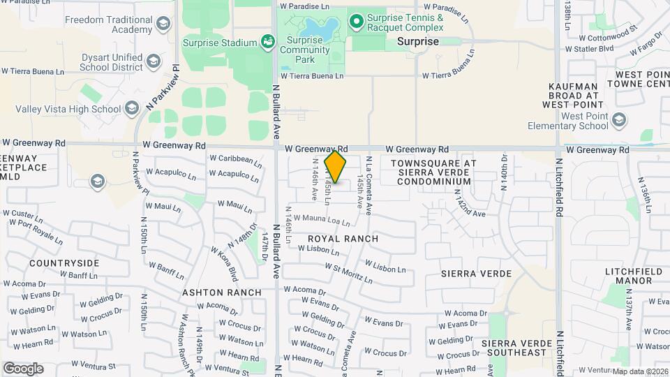 14576 W Maui Ln Map and Location Details