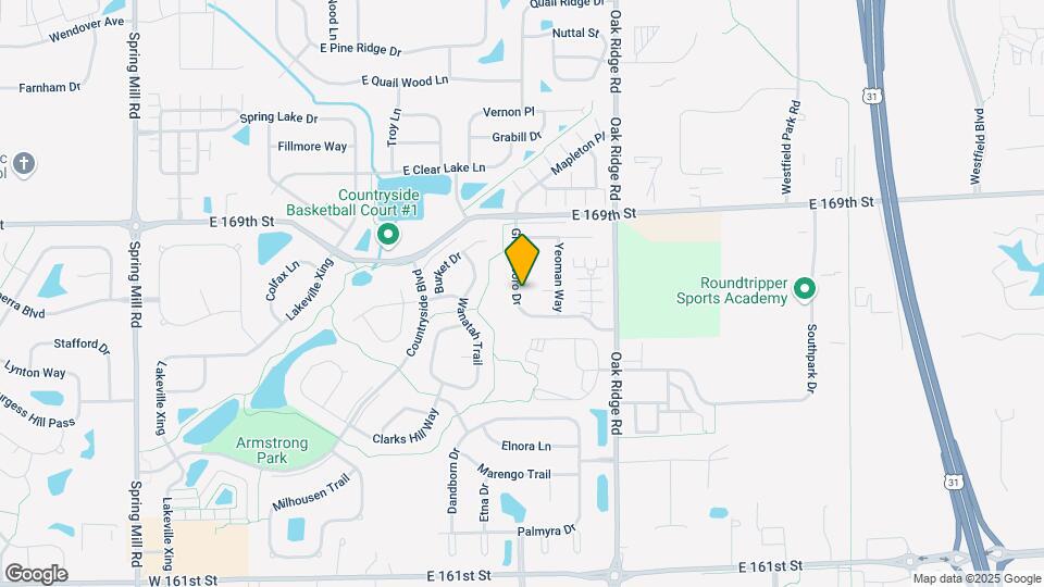 16705 Greensboro Dr Map and Location Details