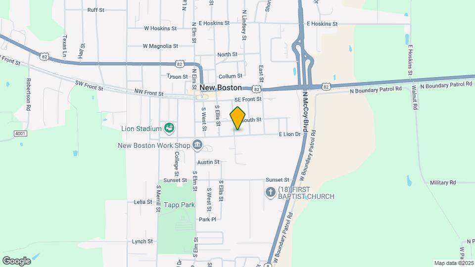 209 S Center St Map and Location Details