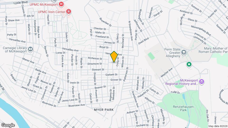 1403 Meadow St Mapa y Detalles de la Ubicación