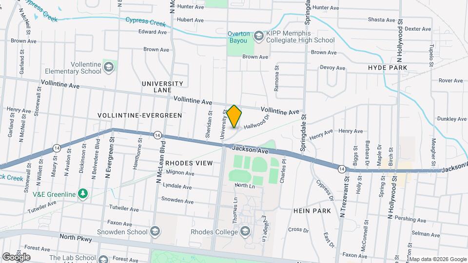 2032 Hallwood Dr Mapa y Detalles de la Ubicación
