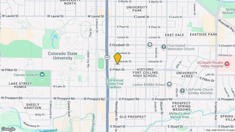 1214 Remington St Map and Location Details