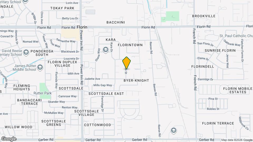 7337 Dave St Map and Location Details